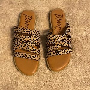 Blowfish slip on sandals size 9